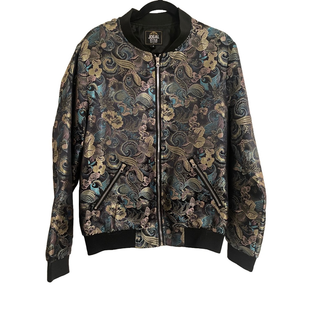 Floral Bomber Jacket - Multicolor